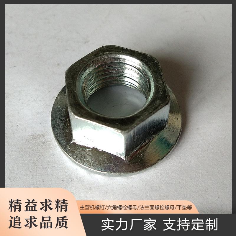法兰螺母 镀白锌法兰螺母 亚泽厂家供应 规格多样 - 2