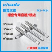 钢丝螺套专用丝锥丝攻 细牙螺旋直槽丝锥 公制英制牙套丝锥M2-M24--CIVADA