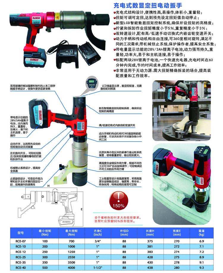 充电式扭力扳手,电动力矩扳手 - 2