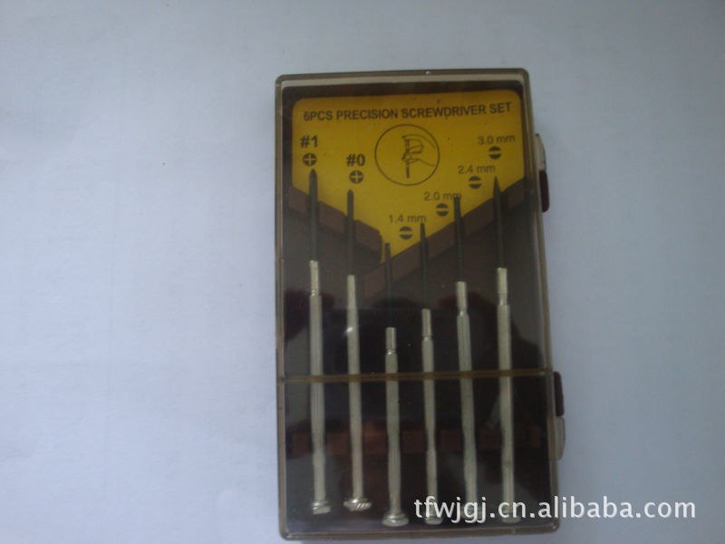 组合螺丝刀小号6PC。可用于玩具，钟表眼镜等精密仪器的检修 - 4