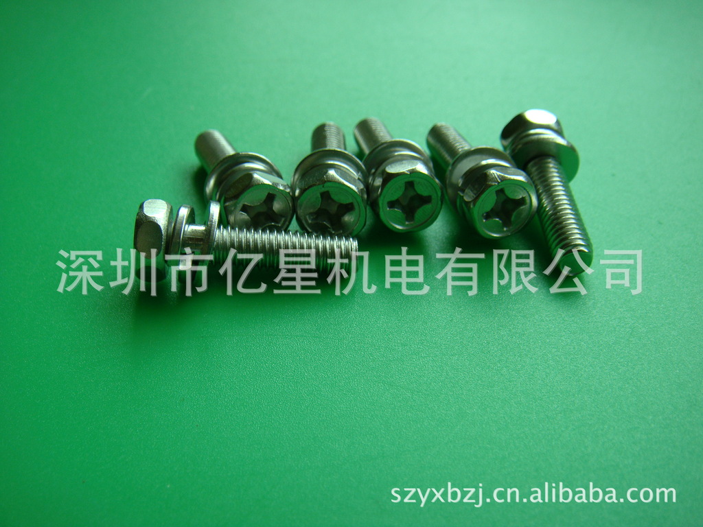 供应亿星8*16gb9074.13外六角组合螺钉 - 2