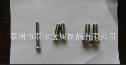 蒙乃尔合金400/UNS N04400六角螺栓，螺母