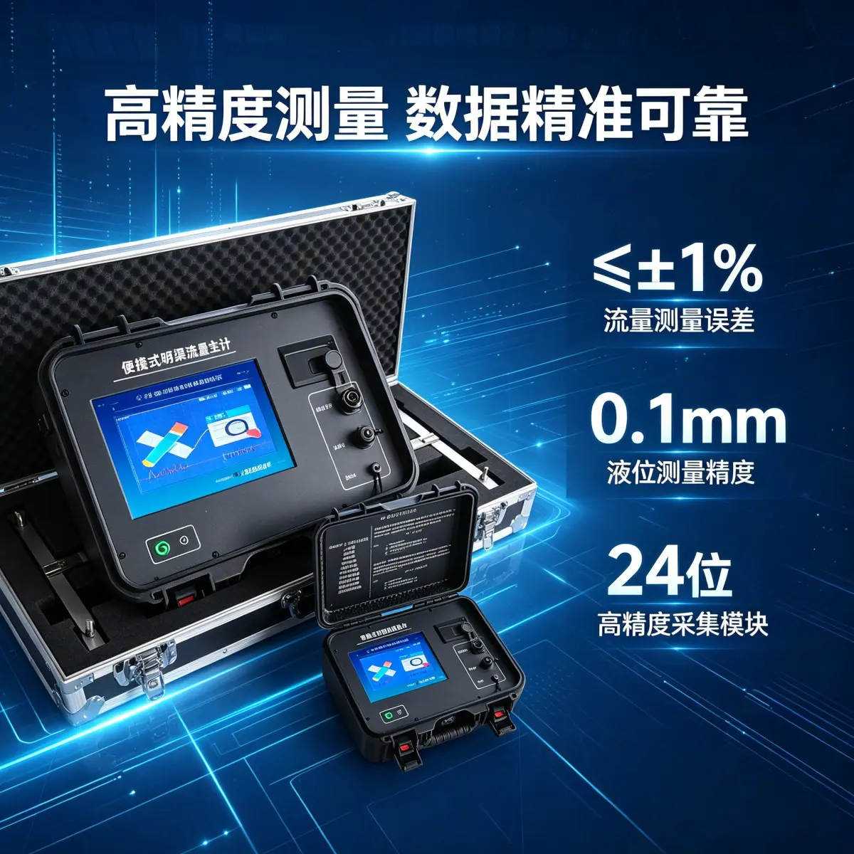 TZ-M850磁致伸缩明渠流量计 新款 可定位授时防篡改 蓝牙APP连接