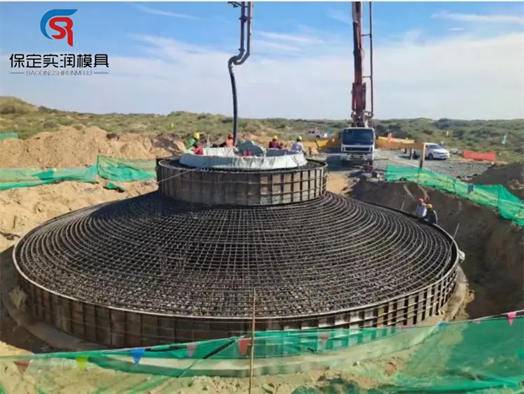基础底座风电基础玻璃钢模具浇筑风力发电 实润模具