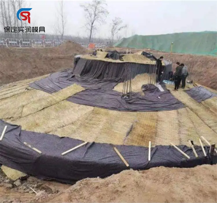 基础底座风电基础玻璃钢模具浇筑风力发电 实润模具