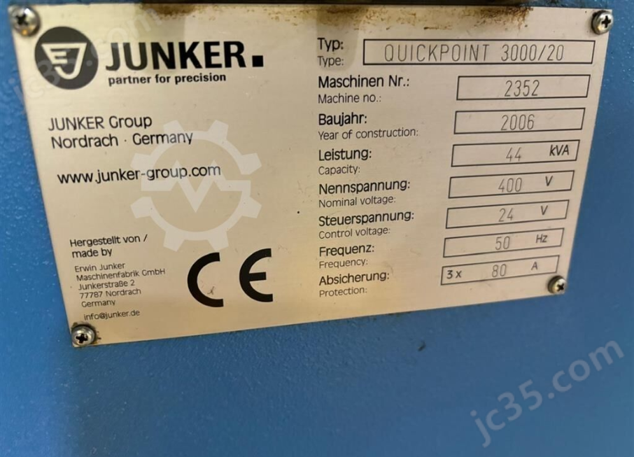 Quickpoint 3000/20 JUNKER 二手勇克外圆磨床 - 2