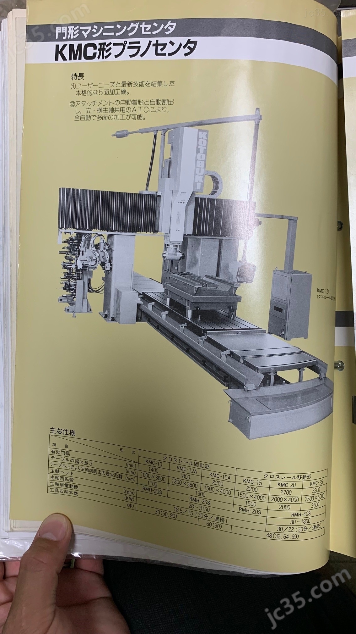 KMC-15A 二手寿工业龙门加工中心