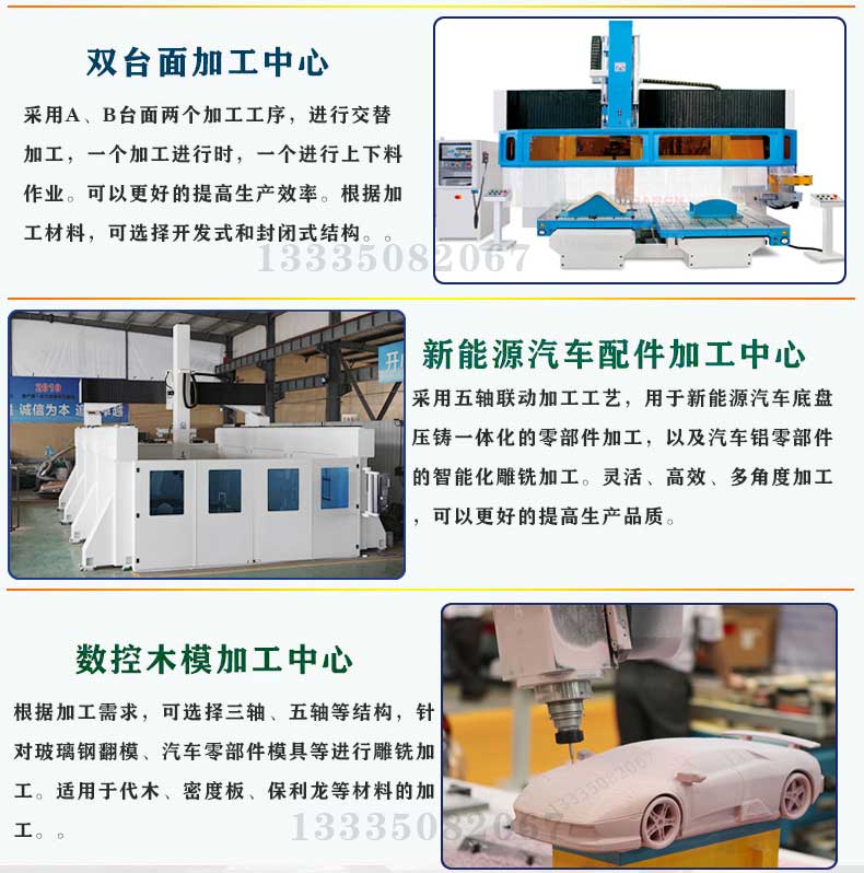 铝型材数控加工中心 大型非标复合材料加工机床 复材五轴cnc加工 - 4