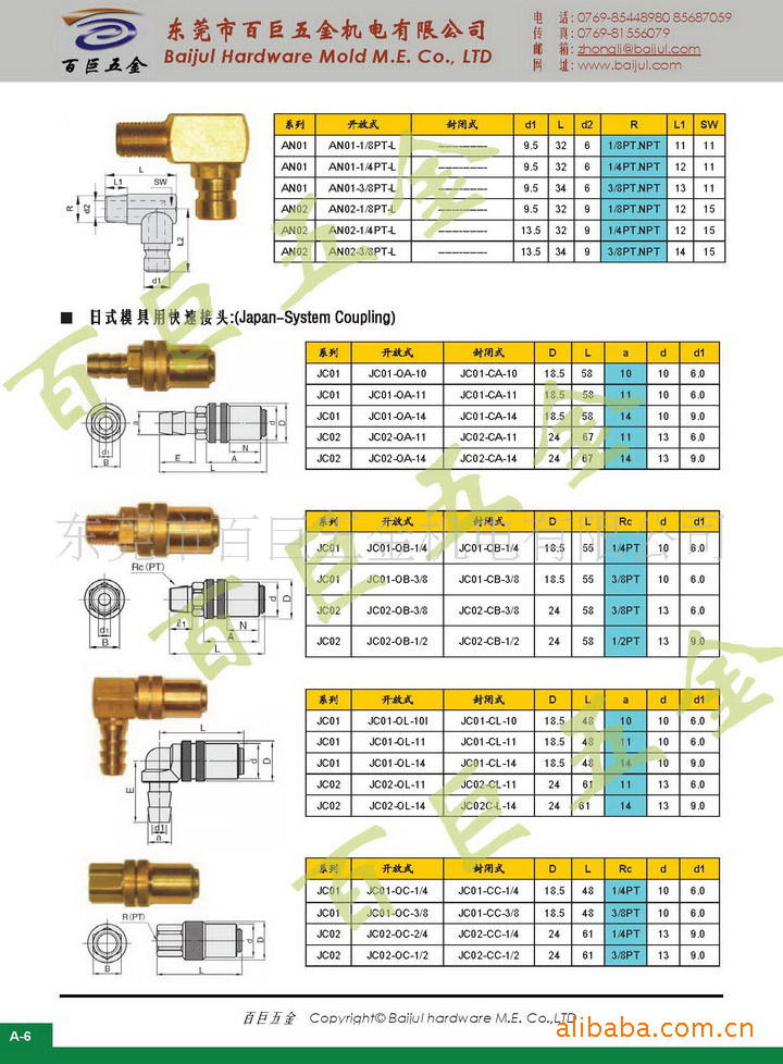 供应美式90度模具用水嘴，90度模具水嘴，水咀，水嘴 - 2
