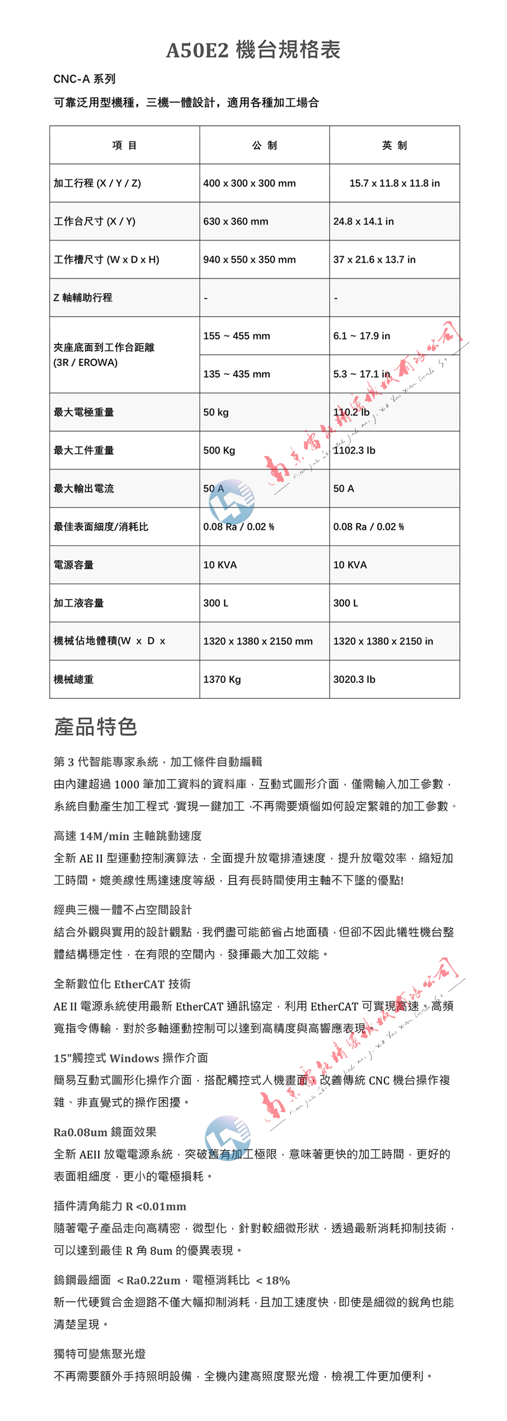 全自动触控 电火花机 茗亚CNC-A50E2 智能高效火花机 放电机 - 3