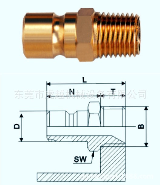 东莞供应 铜水咀/模具水嘴/快速水咀/水咀批发 - 3