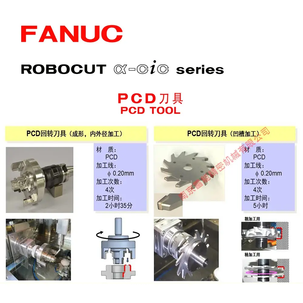 FANUC刀具机 ROBOCUT.CCR六轴加工 PCD刀具 MF2电源 PCD电源 雷尼绍升降探头 - 2