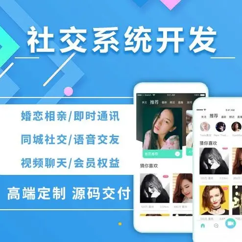 多功能社交聊天交友系统APP开发