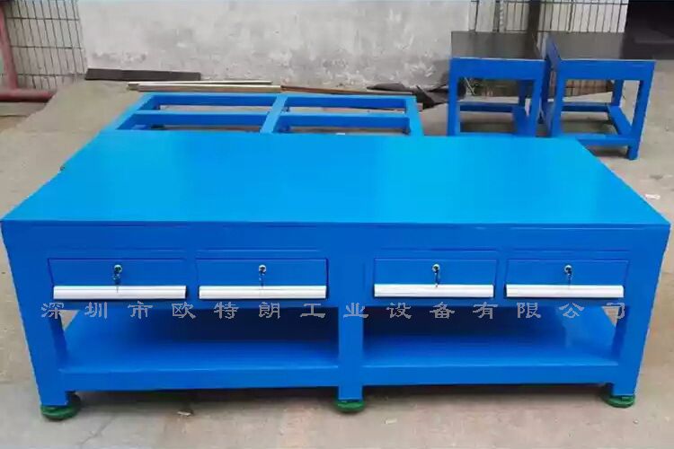 供应广州重型模具钳工桌钢板飞模台模具维修装配工作台 - 4