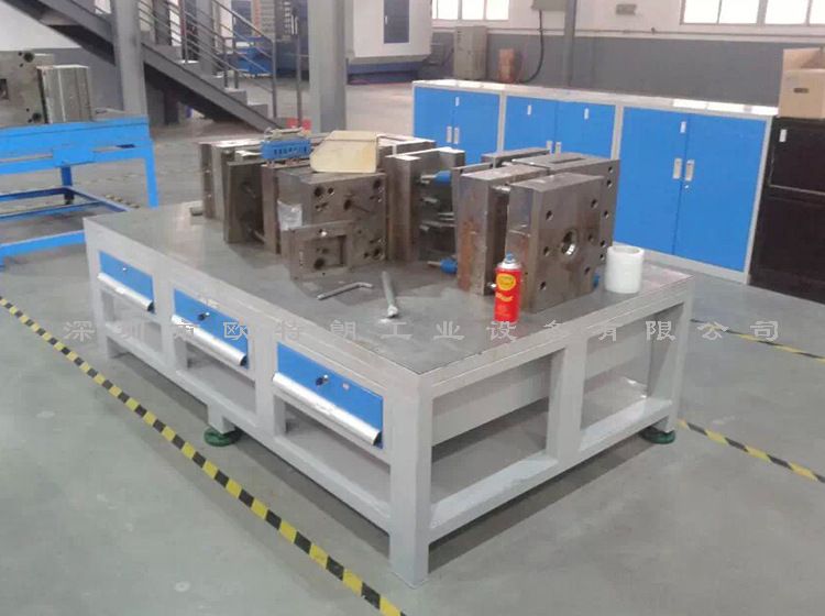 供应广州重型模具钳工桌钢板飞模台模具维修装配工作台 - 3