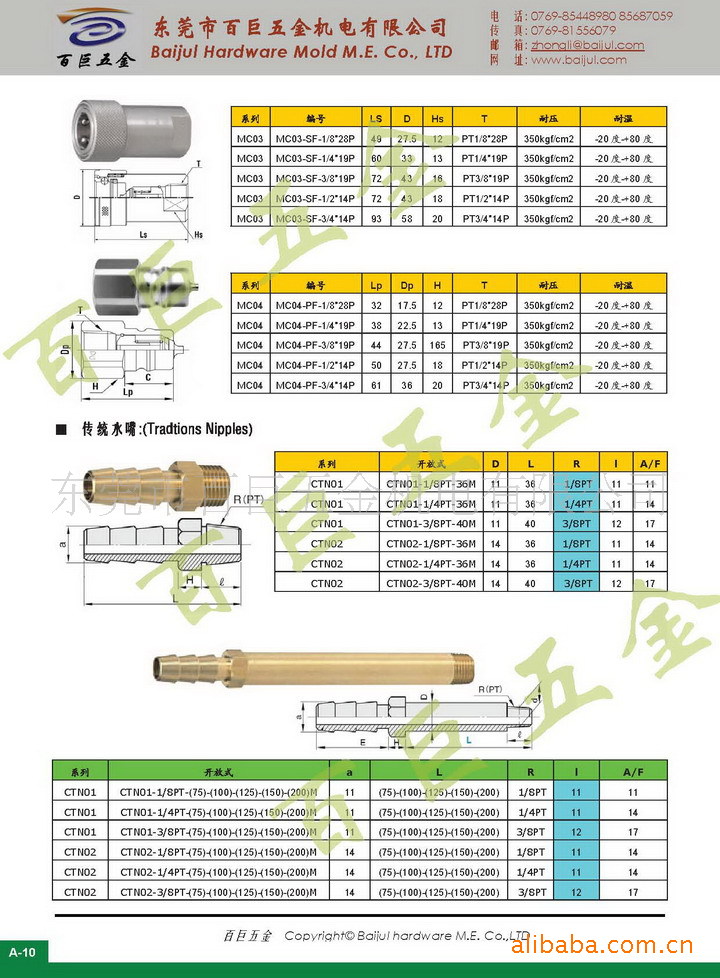 供应传统模具用水嘴，模具水嘴，水咀，水嘴 - 2
