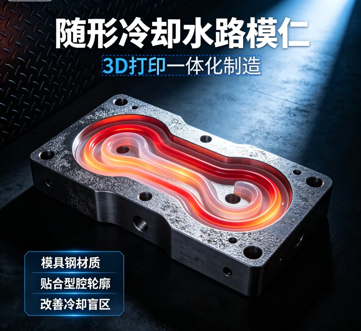 荆州大型3D金属打印工厂 液冷板加工 零部件加工 - 2