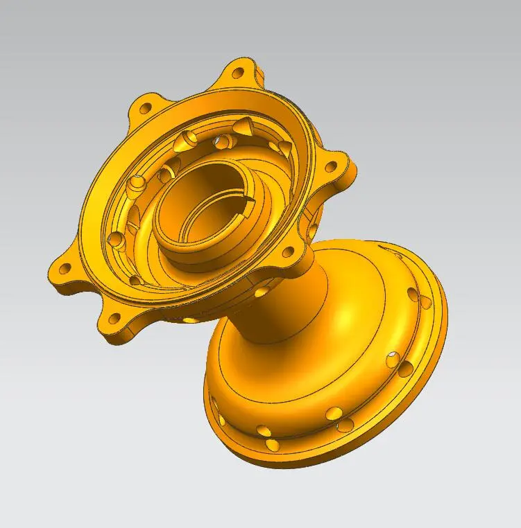 外观包胶设计 做三维图 快速成型 大功率扳手 3D全景图 电动工具 - 3