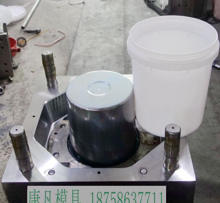 一出二热流道塑料桶盖模具 塑料桶模具，注塑涂料桶开模具价格 - 3