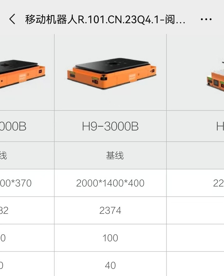 AMR型号化学实验室移动试管做化学实验3吨的是海康品牌H9-3000B橙色移动agv机器人