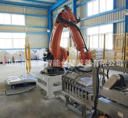 塑料粒子码垛机器人定制 袋料全自动码垛机厂家报价