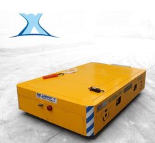 轨道物流小车 转盘电动汽车流水线 智能AGV 蓄电池地轨车