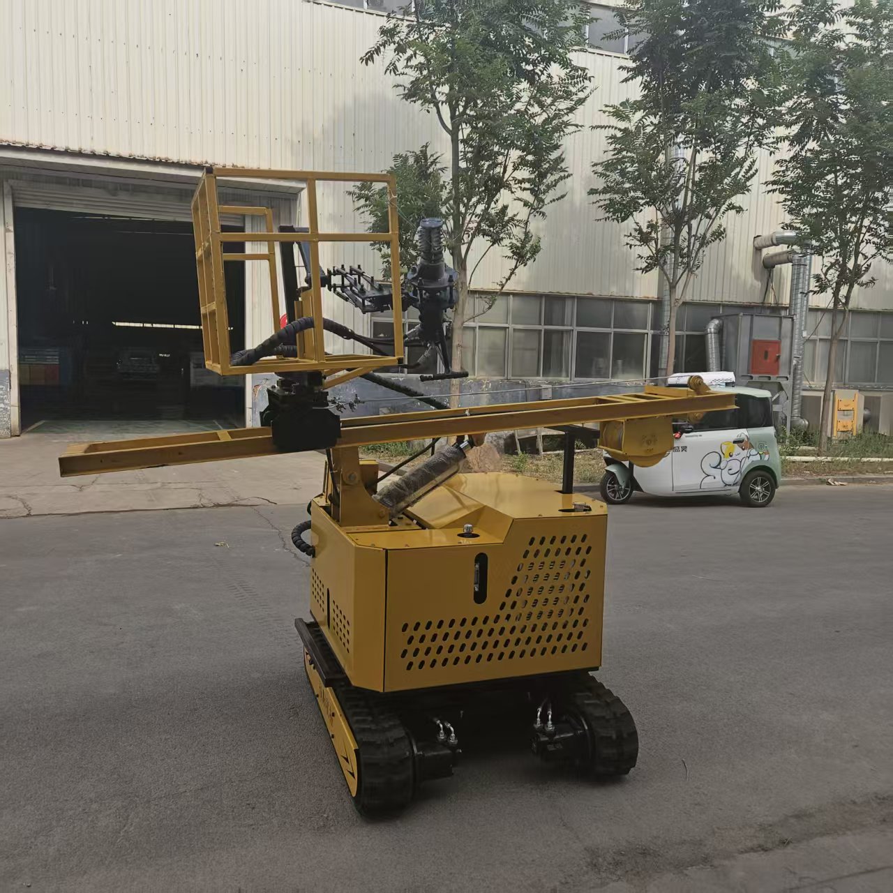 凿毛机视频教程半自动机械臂凿毛机