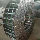 金鼎-防护电缆桥式拖链 金属拖链 工程钢制拖链