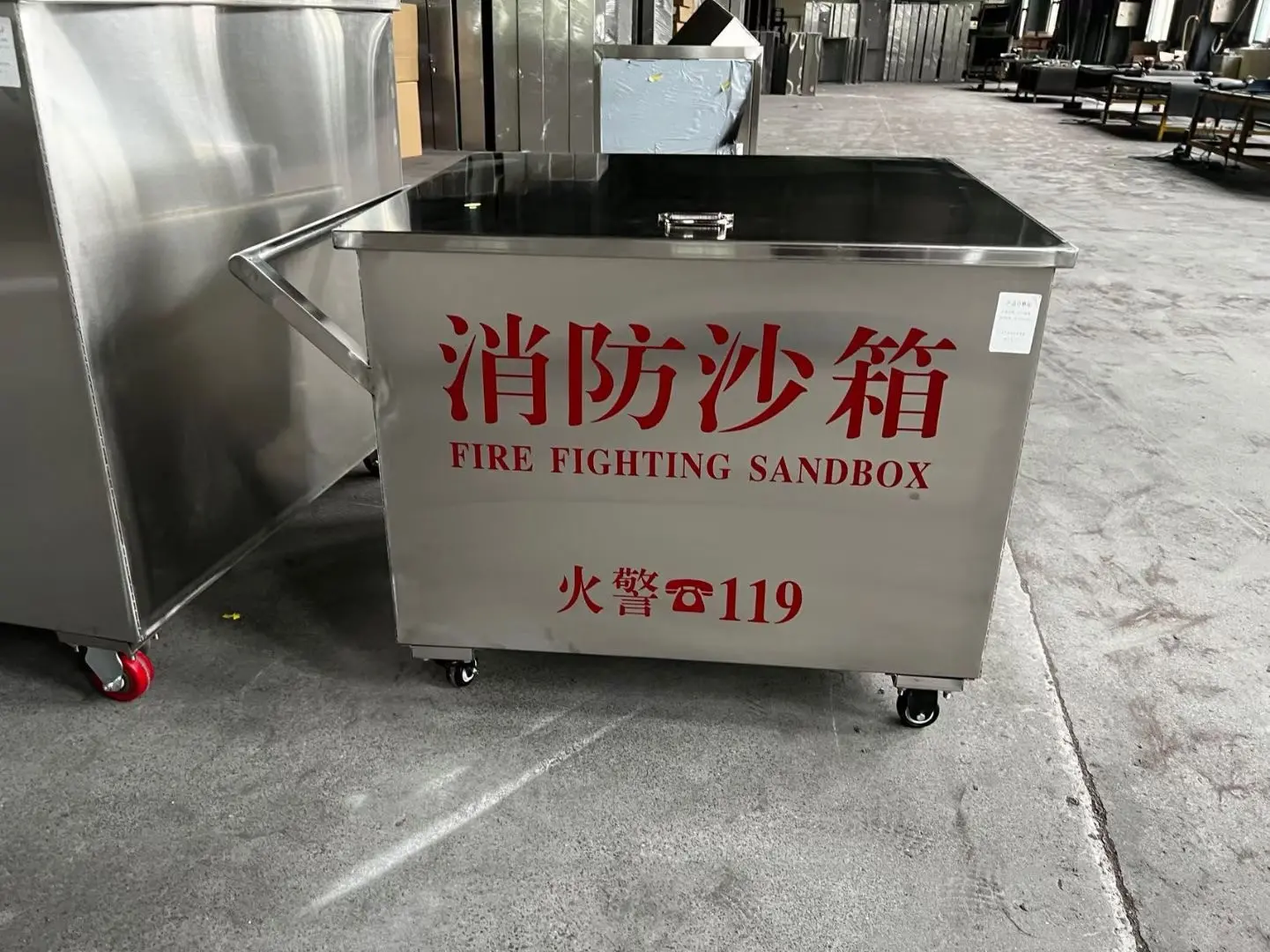 消防沙箱 不锈钢砂箱 标准配置 多规格可订制厂家批发
