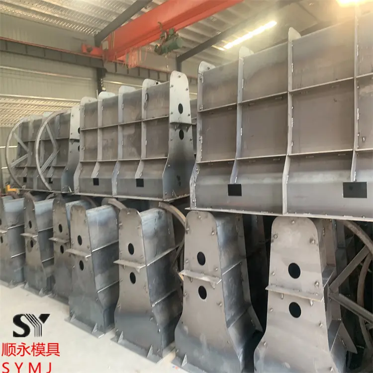 公路防撞墩钢模 高速公路中央隔离墩预制模具 - 2