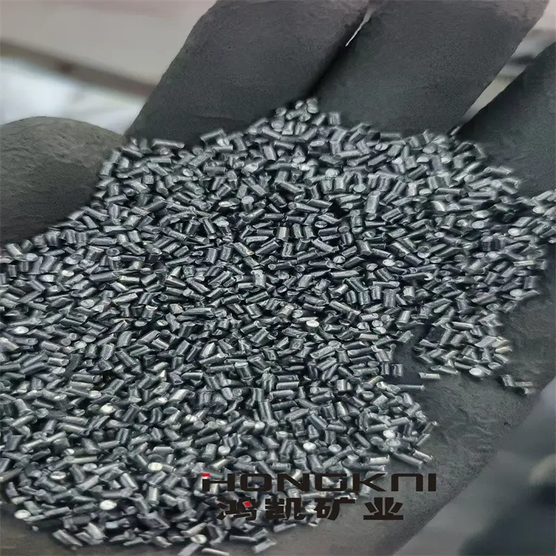 厂家批发1.0mm轮胎钢丝切丸 抛丸机喷砂除锈现货1.5mm钢丝切丸出售