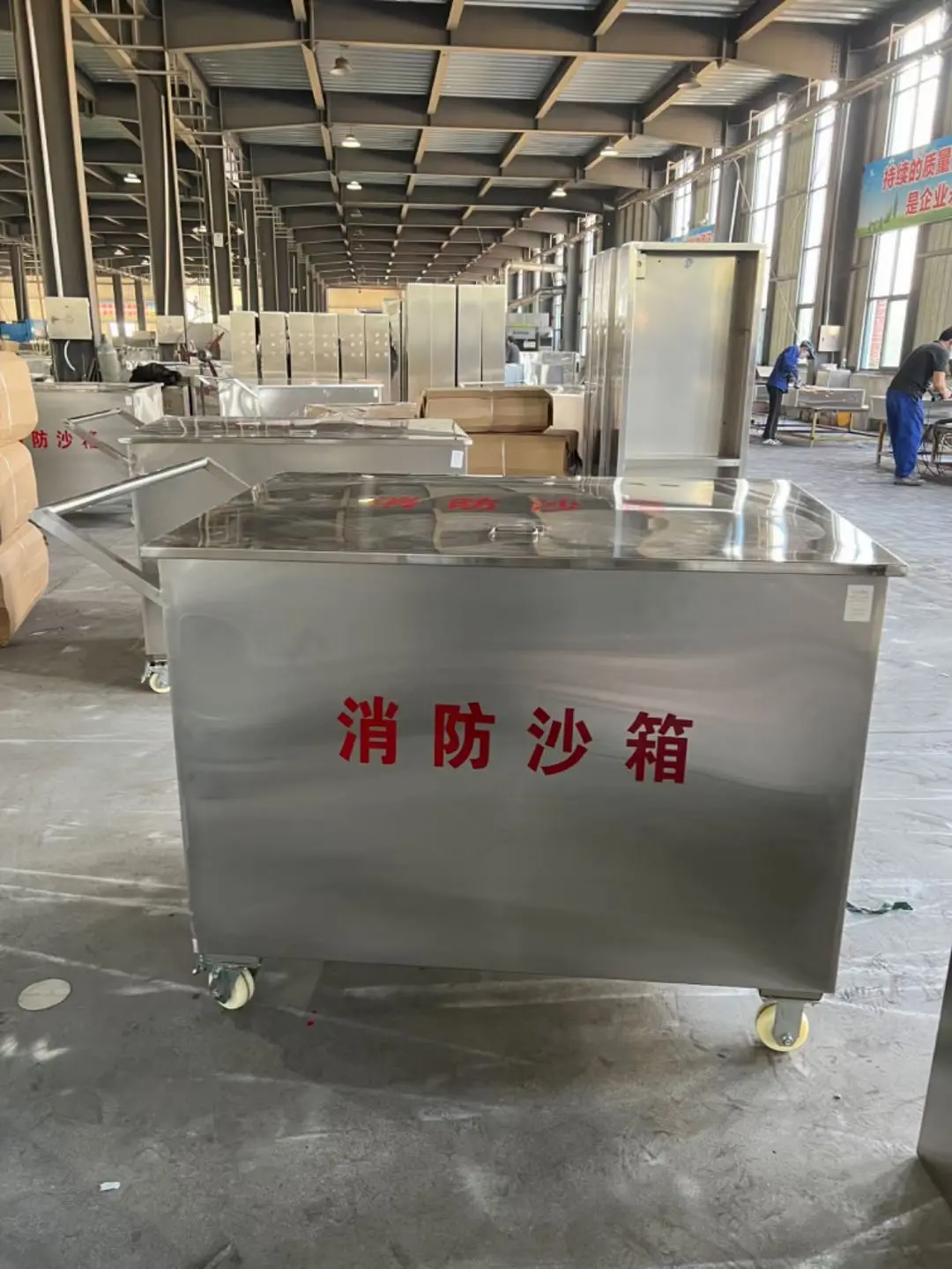 消防沙箱 不锈钢砂箱 标准配置 多规格可订制厂家批发 - 3