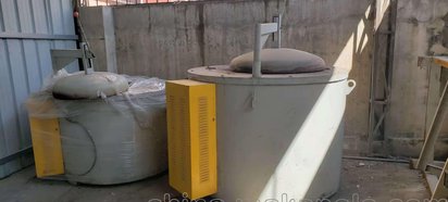 转让二手铝合金熔炼炉 铝屑铝渣熔炉 压铸铝锭电熔炉