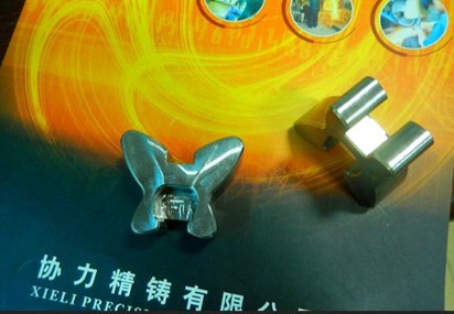 420材质铸造件 420#蝴蝶形状铸件加工处理电脑锣 420铸件机加工