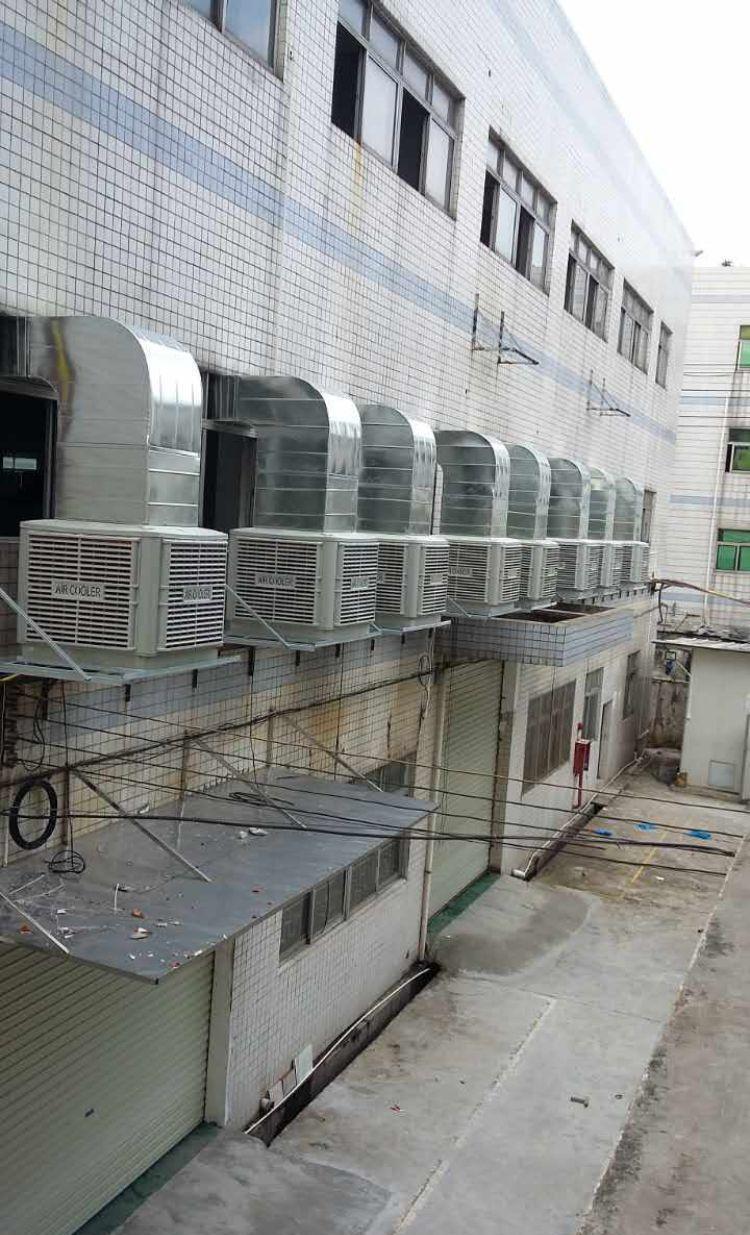 塘厦压铸机车间排烟降温安装负压风机，省电节能空调 - 4