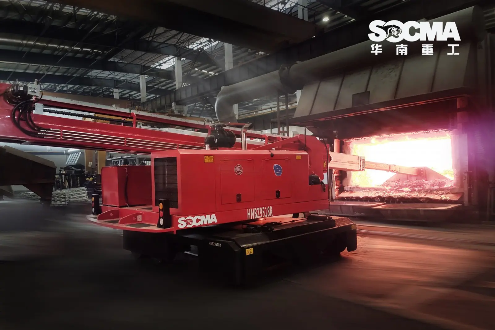 中国铝业加料车实力厂家高温铝炉铝锭加料车设备HNF250FTK - 2