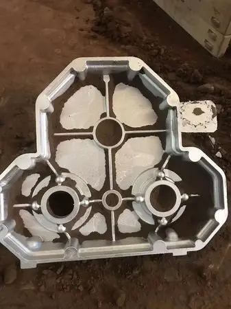 砂铸铝壳体，翻砂铝铸件，铝合金浇铸件 - 2