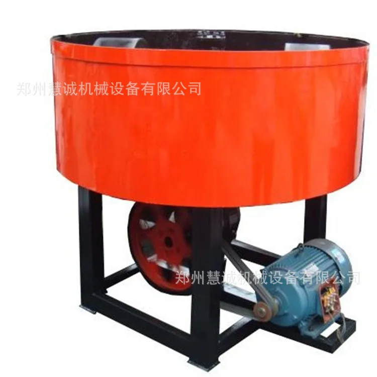 大型圆盘耐火泥轮碾搅拌机750型湿式石灰粉混砂机煤矸石轮碾机(郑州慧诚机械设备有限公司) - 2